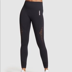 Gymshark Energy+ Seamless leggings in black in S